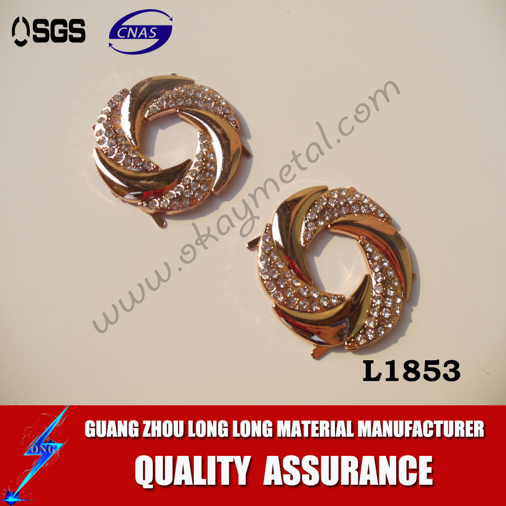 Colorful Buckle Diamond Accessories Shoes