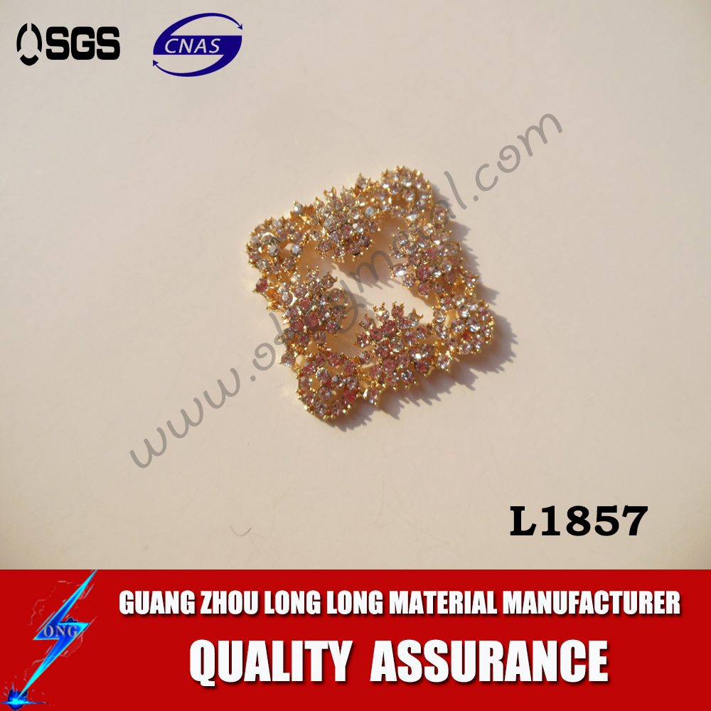 Bling Diamond Ornament With Metal Clip Buckle For Women Shoes