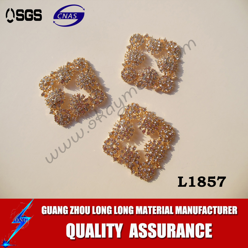 Bling Diamond Ornament With Metal Clip Buckle For Women Shoes