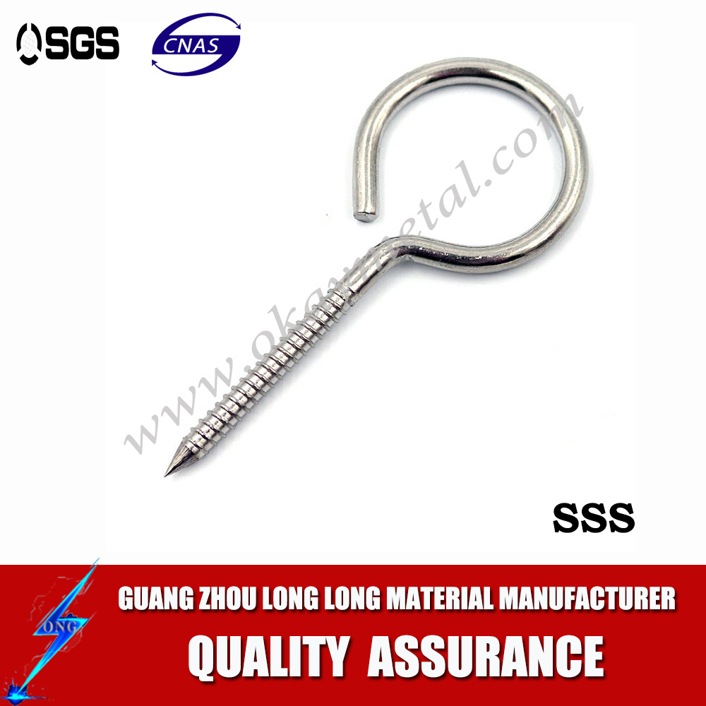 factory supply High Quality Stainless Steel Hook eye Screw