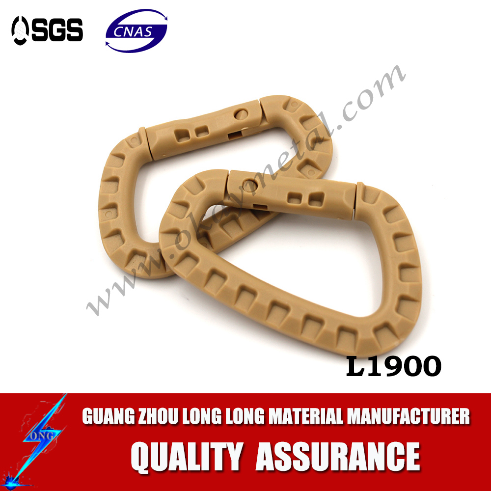 High quality climbing carabiner plastic carabiner hook clips swivel carabiner hook