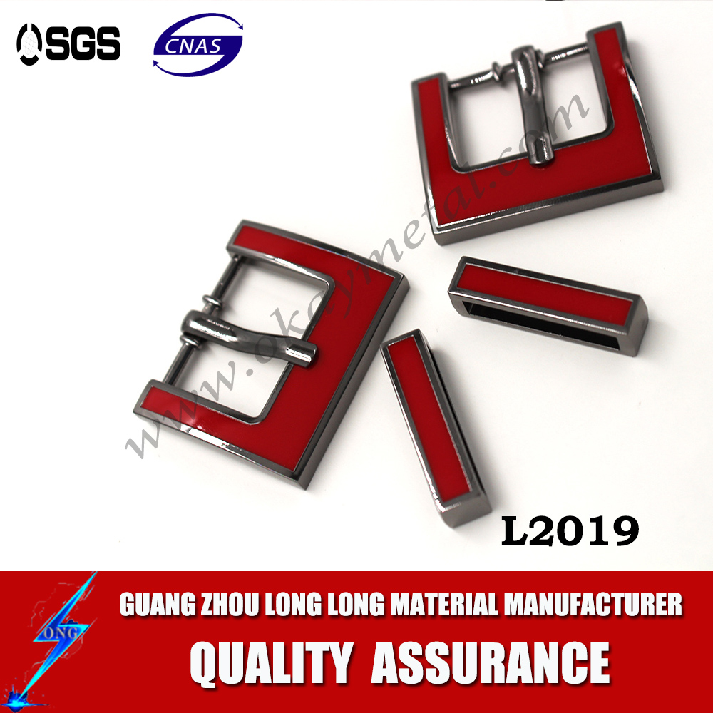 red color shoe buckle accessories 