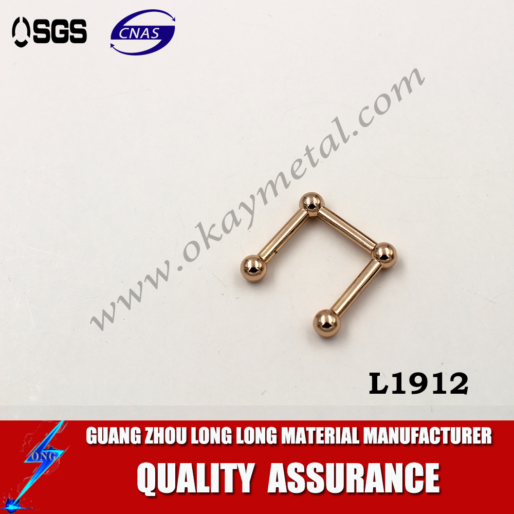 Hot sell square ring bag buckles with bottom price