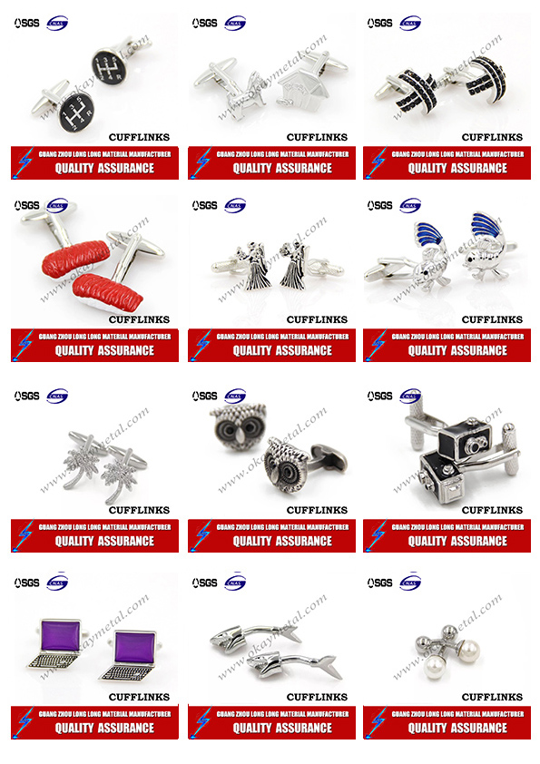 Alphabet Cuff Link Metal Letters Cufflinks