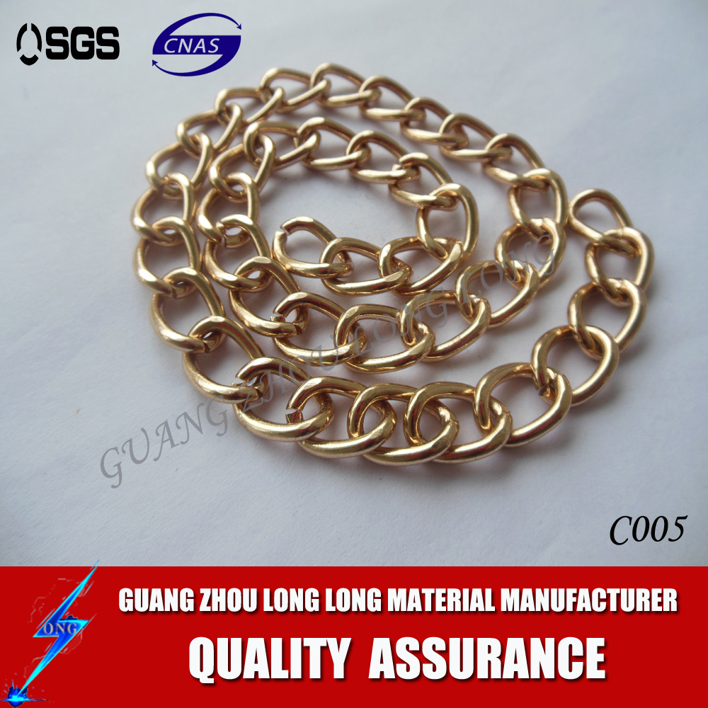 Adjustable Metal Leather Link Chain Strap For Bag Accessories