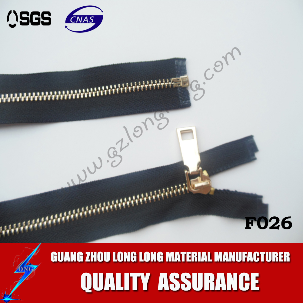 Good Price Nylon Zipper With Golden Teeth