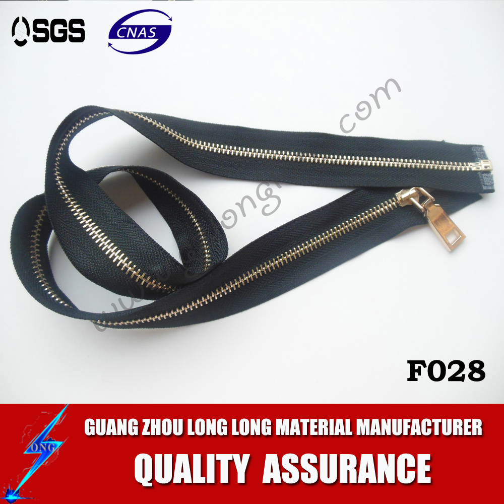 Engravd Logo Antique Finishing Brass Metal Jeans Zipper