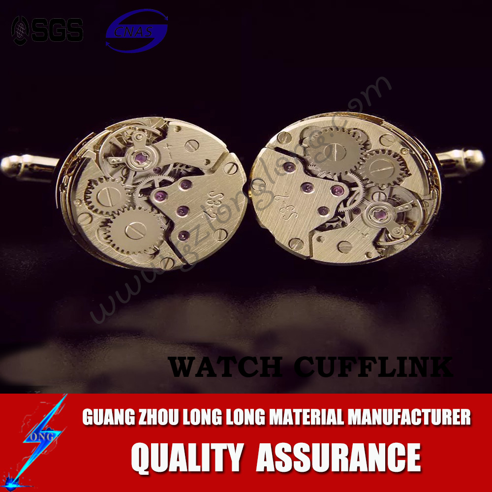 Custom High Quality Metal Mens Watch Cufflinks