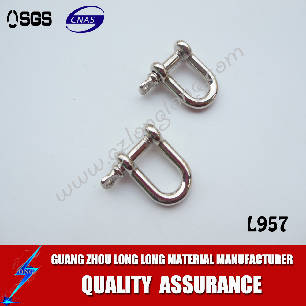 Adjustable Stainless Steel D Shackle For Paracord Bracelet