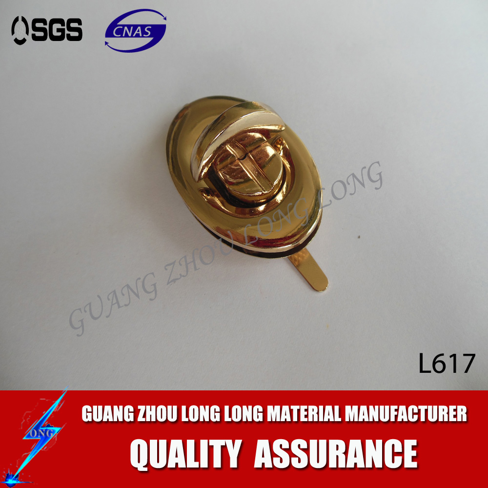 Fashion Briefcase Bag Accessories Metal Push Lock