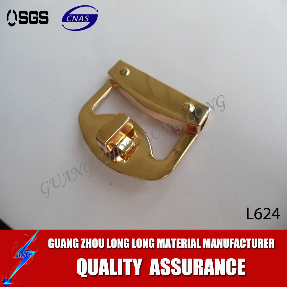 High Quality Light Gold Metal Bag Push Open Lock Wholesale