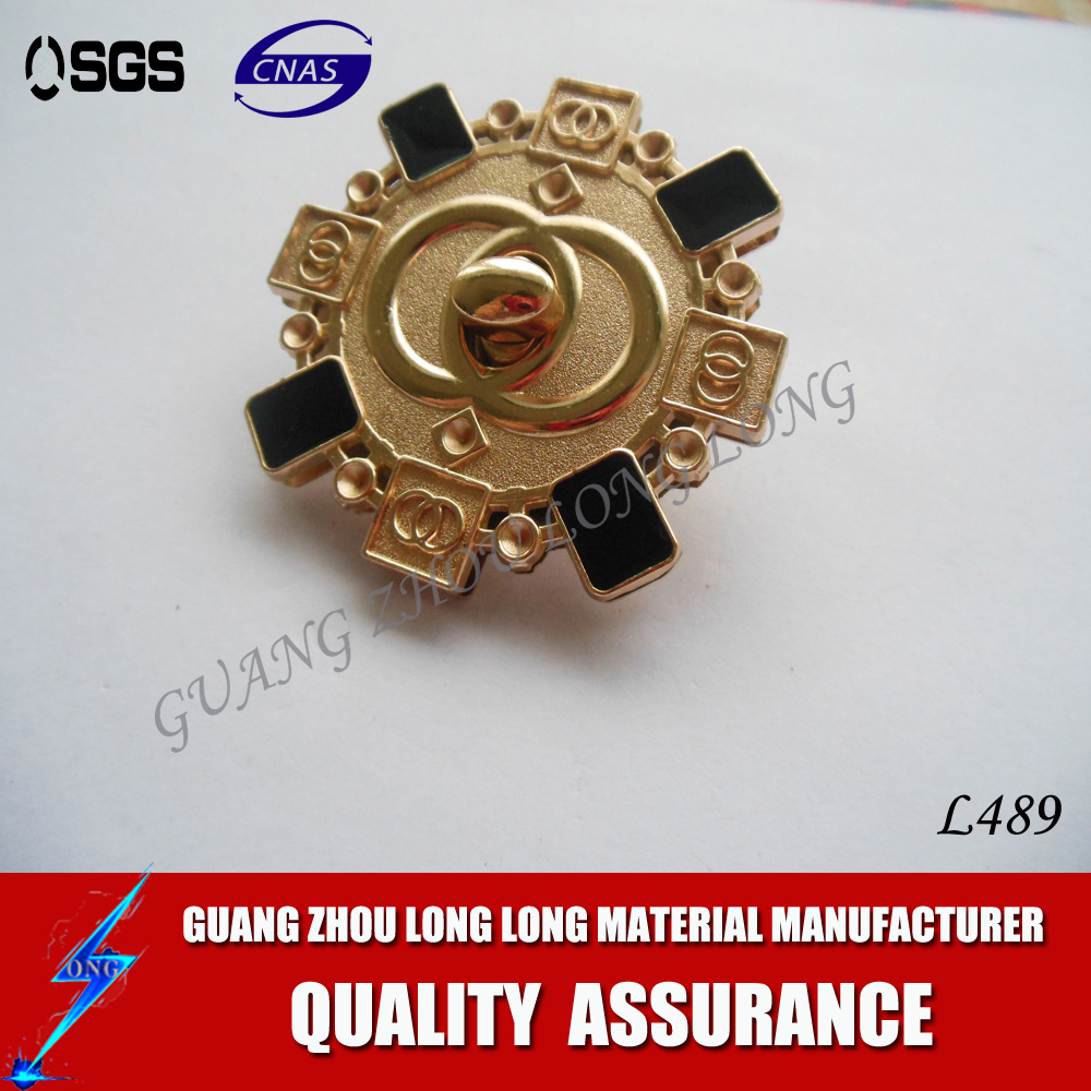 Hanging Gold Briefcase Turn Lock Bag Lock