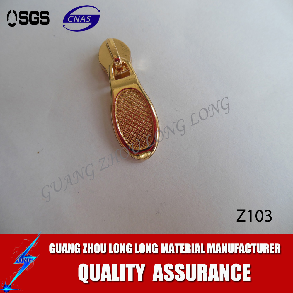 Bag Logo Fashion Metal Zip Puller Sliders Zipper Pulls Custom