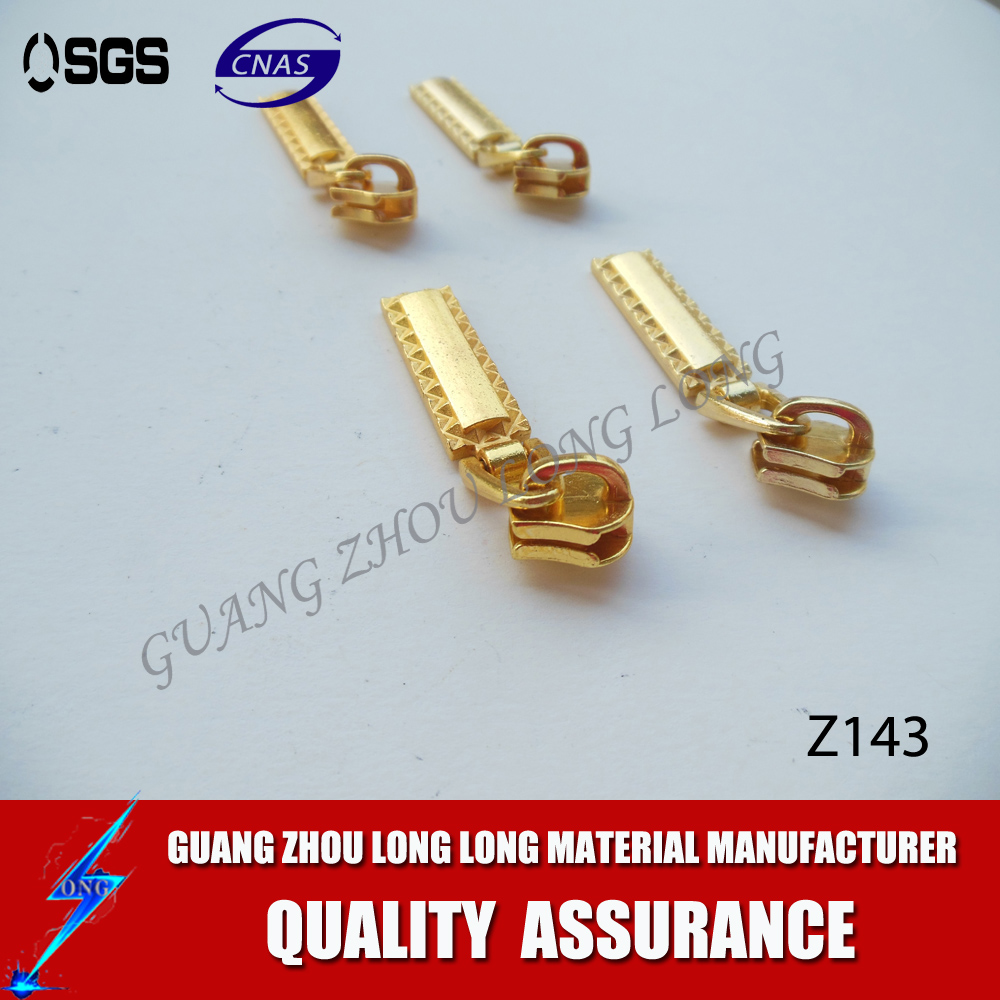 China Factory Long Silver Metal Zipper Puller Head