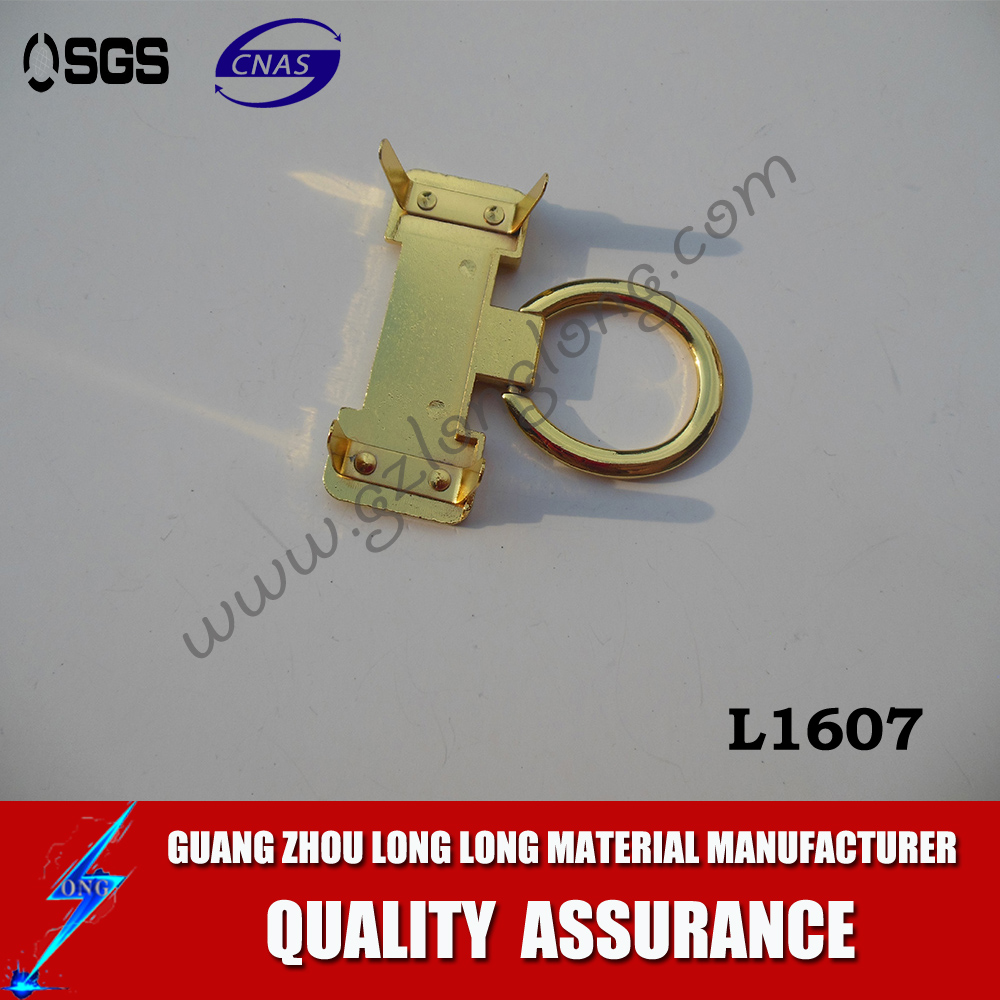 Custom Bag Accessories Logo Embossed Bag Buckles Metal Brand Tag