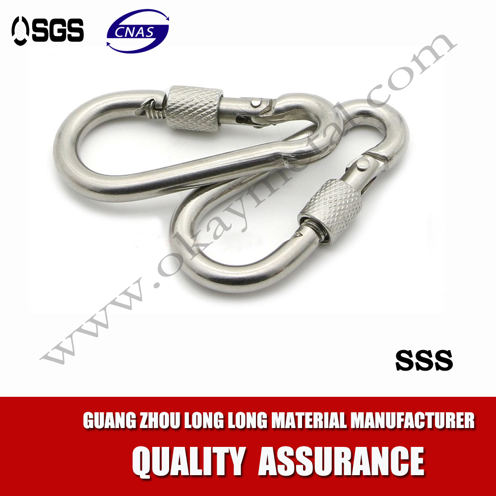 carabiner hook with eyelet and screw