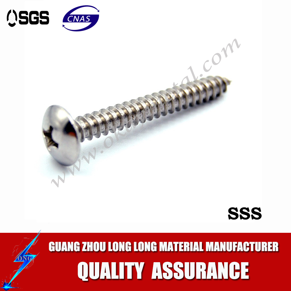 Oval Head Stainless Steel Sheet Metal Screw