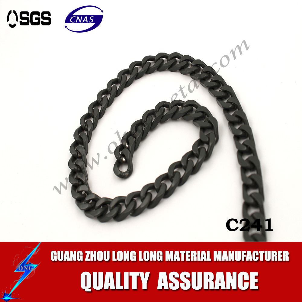 Glossy Black Color Chain