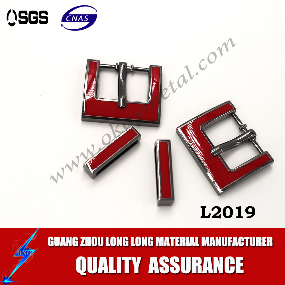 red color shoe buckle accessories 