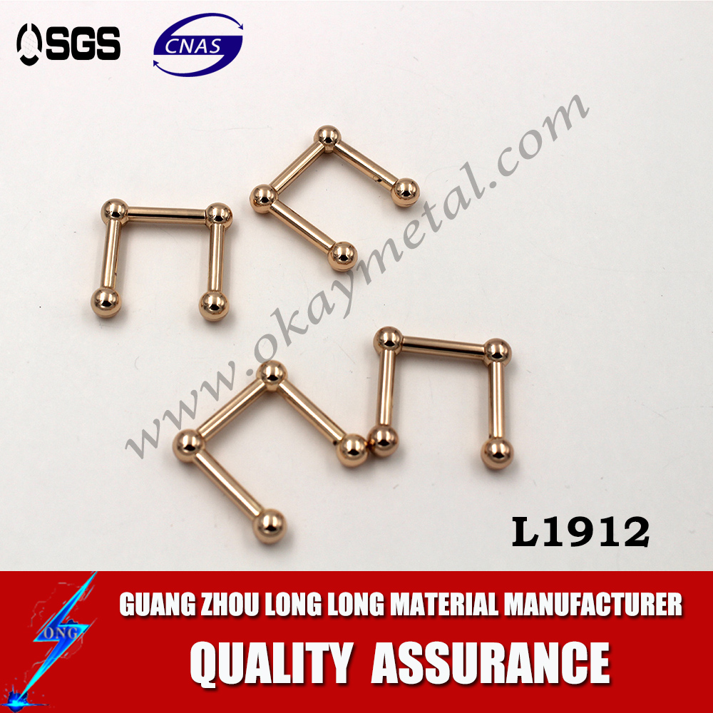 Hot sell square ring bag buckles with bottom price