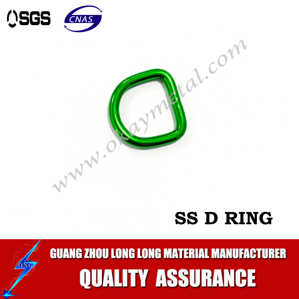 Colored Metal O Rings Buckle D rings