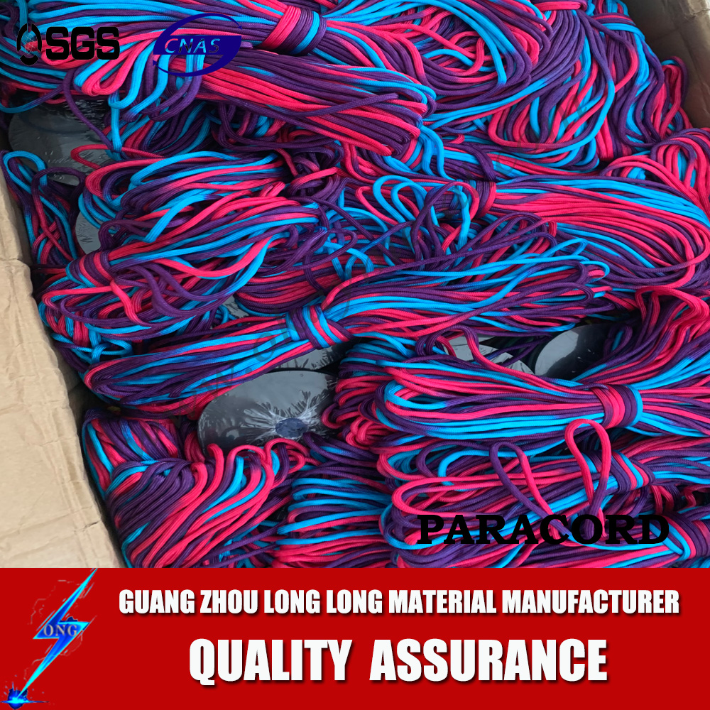 wholesale multi rainbow paracord cord string survival parachute cord rainbow