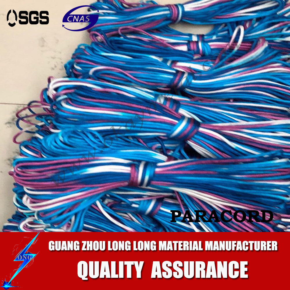 wholesale camping new rainbow multied paracord cord string survival parachute cord rainbow