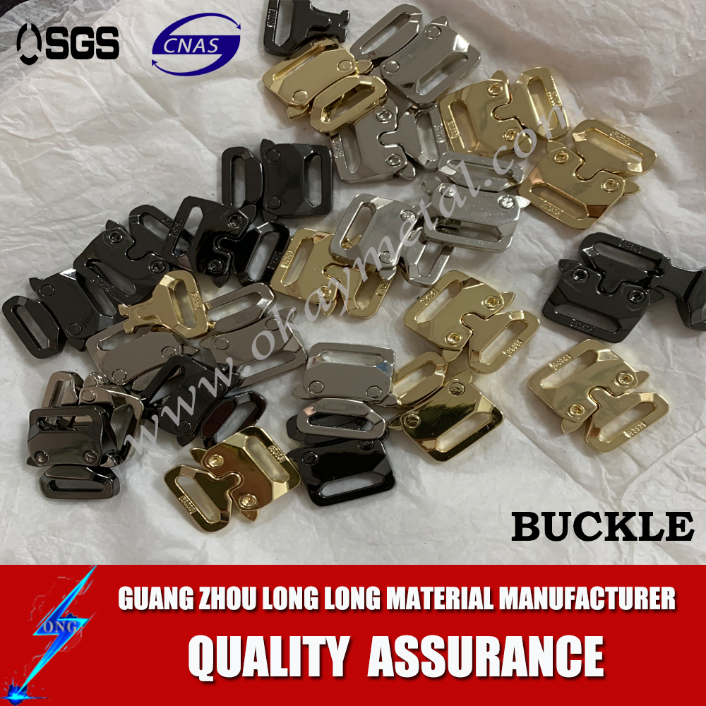 Matt. Finish Rubber Coating For Adjustable Bag Buckle